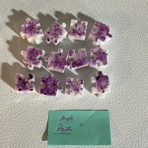 Purple Rose Puzzle Pieces Wax Melts